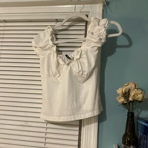 White peasant top